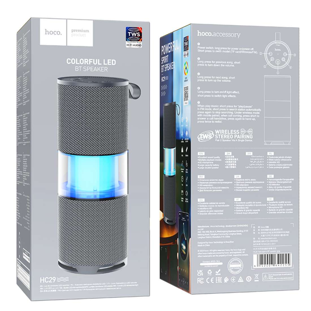 Caja original del parlante HOCO HC29