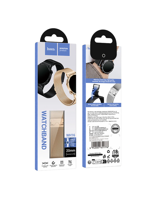 Packaging de la correa universal HOCO WH16 de 20 y 22 mm