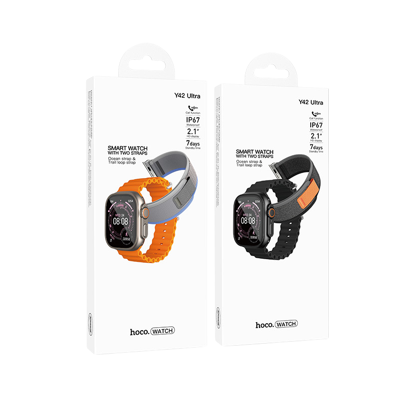 Packaging del HOCO Y42 Ultra con sus dos correas
