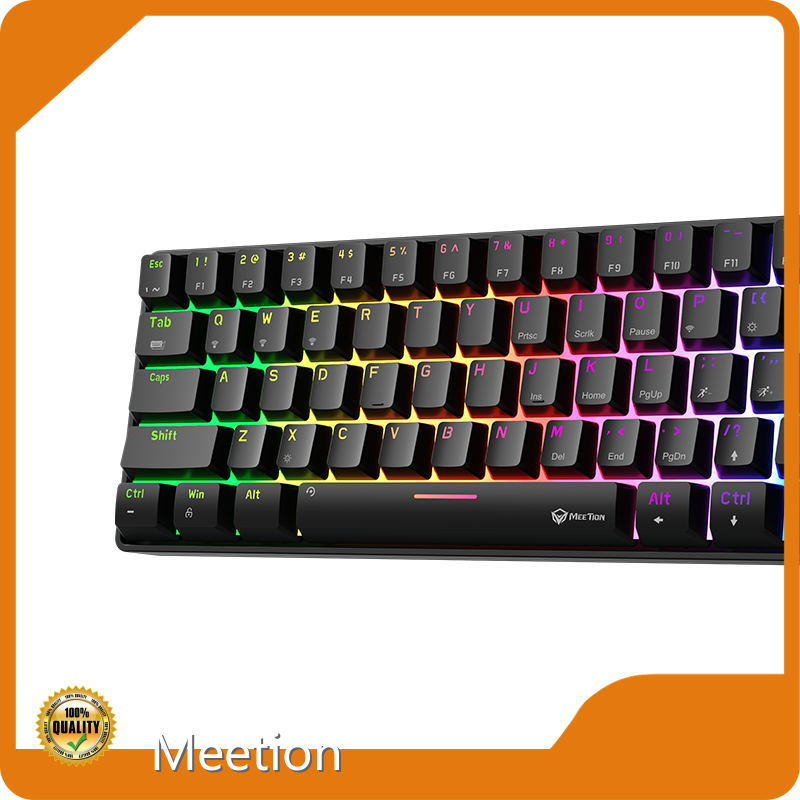 Teclado mecánico Meetion MK005BT formato 60 por ciento