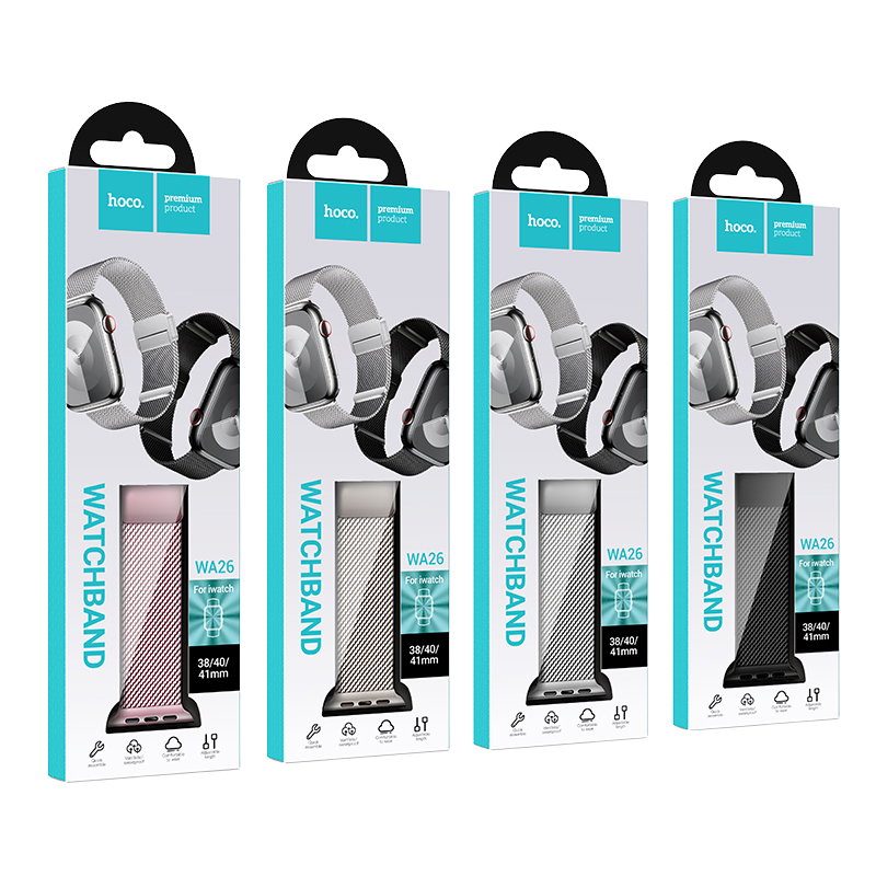 Cajas de la correa de acero HOCO WA26 para Apple Watch