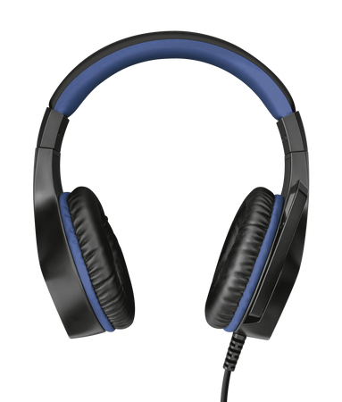 Vista frontal de los audífonos gamer Trust GXT 404B Rana