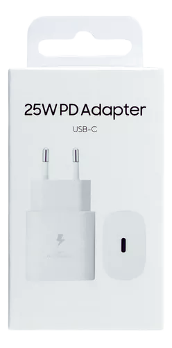 Packaging del adaptador Samsung Original 25W