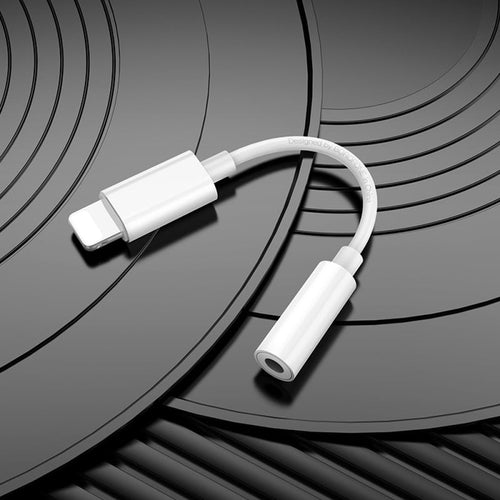 Adaptador BOROFONE BV21 Lightning a jack 3,5 mm blanco