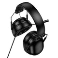 Audífonos gamer HOCO W113 negros con micrófono omnidireccional