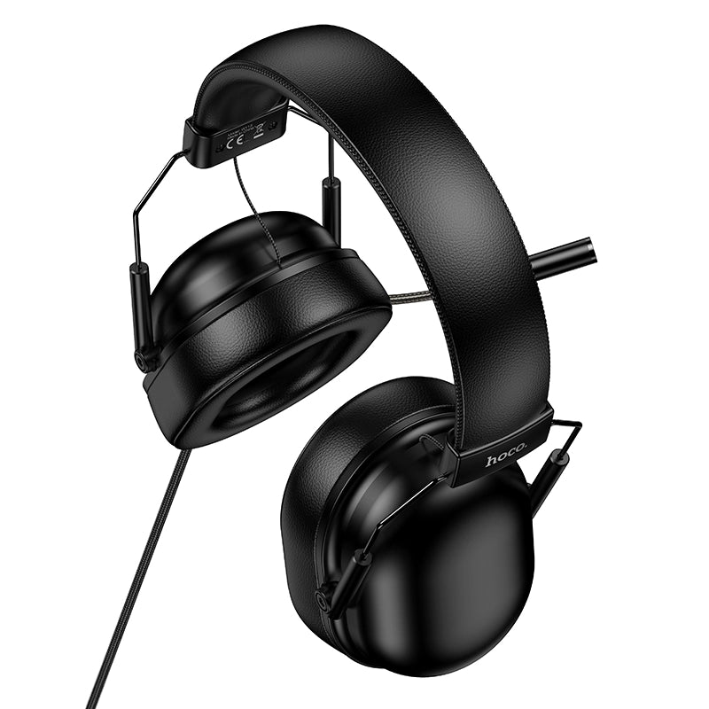Audífonos gamer HOCO W113 negros con micrófono omnidireccional