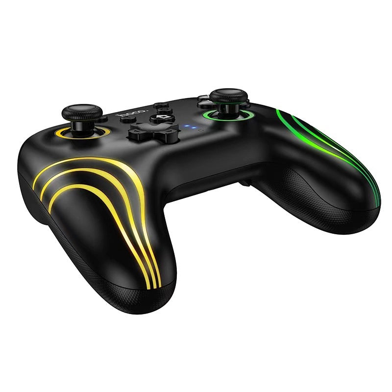 Control inalámbrico HOCO GA2 Unicorn negro con iluminación RGB