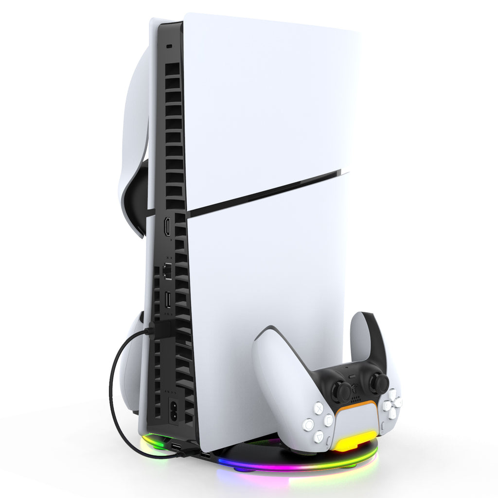 Consola PS5 Slim montada en el soporte vertical iPEGA PG-P5S045H