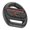 Volante racing iPEGA PG-SW2054 con Joy-Con naranja de Nintendo Switch 2 montado