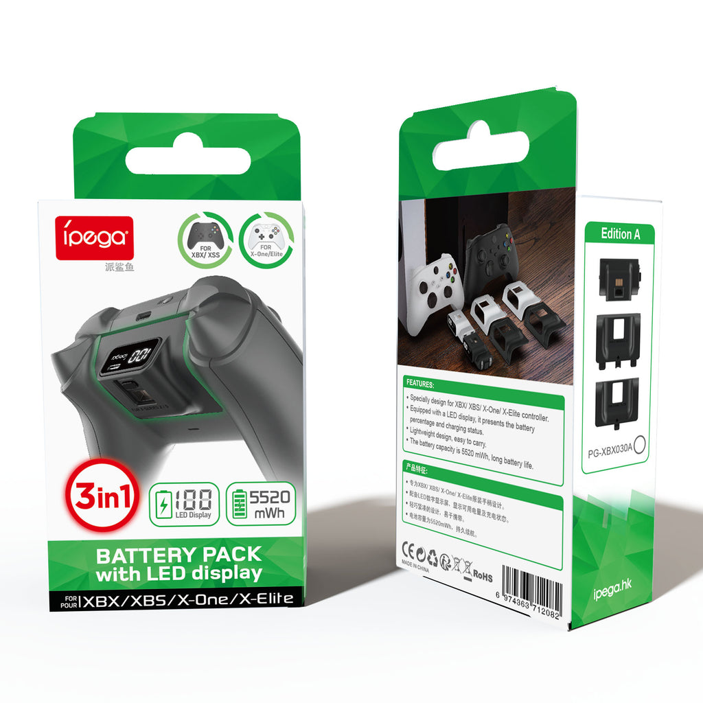 Caja del producto batería recargable iPEGA PG-XBX030A para control Xbox