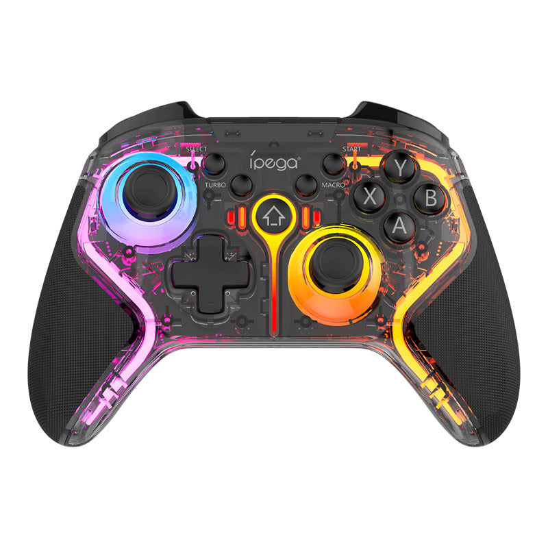 Control inalámbrico iPEGA PG-9666 negro translúcido con iluminación RGB