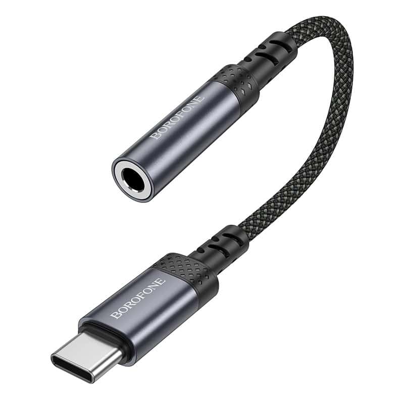 Detalle del conector del adaptador BOROFONE BV24