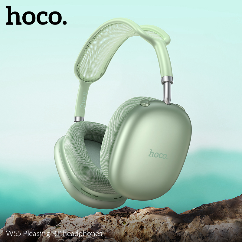 Audífonos de diadema HOCO W55 Pleasing color verde