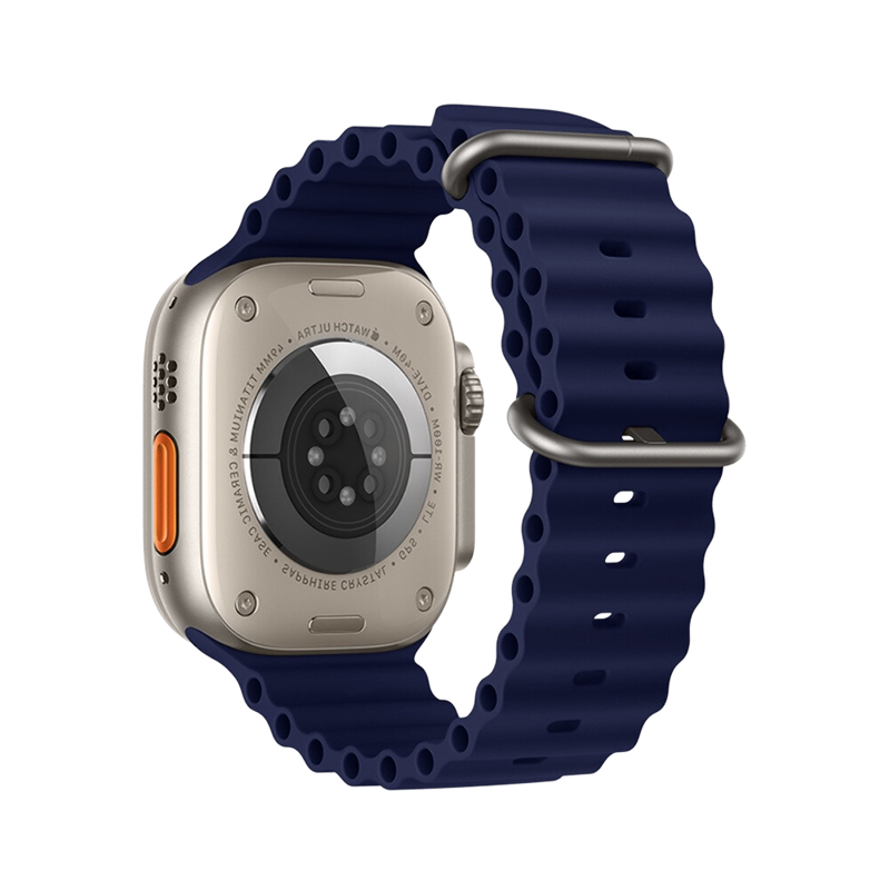 Correa HOCO WA12 Ocean azul montada en un Apple Watch Ultra