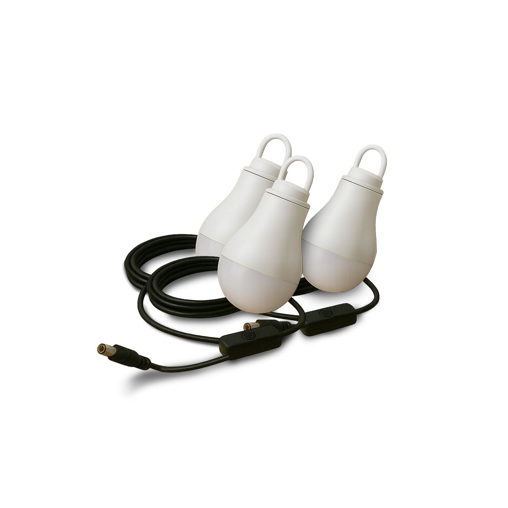 Las 3 ampolletas LED de 3W incluidas con el MLAB 9653