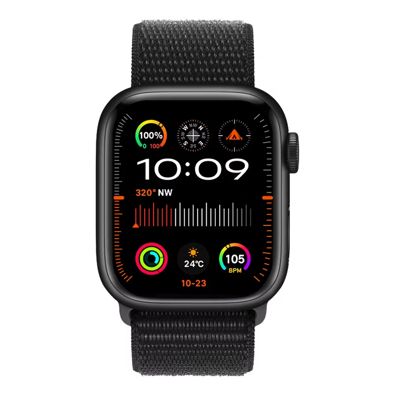 Smartwatch JSS-500 S9 negro con pantalla HD a color y correa deportiva