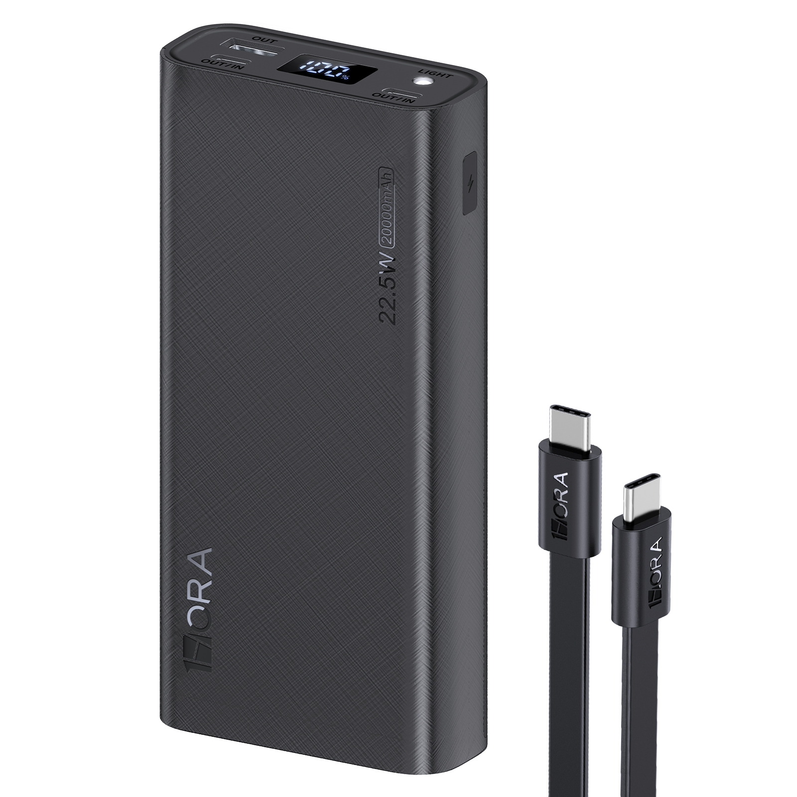 Puertos del power bank 1HORA GAR158 20.000 mAh