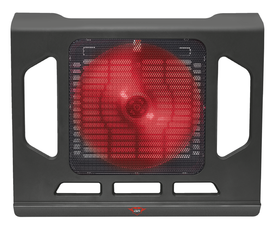 Base enfriadora Trust GXT 220 Kuzo para notebook con LED rojo