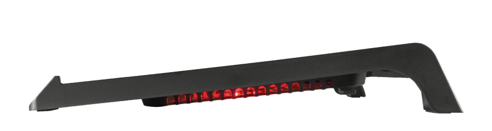 Vista superior de la placa de metal perforado de la base Trust GXT 220