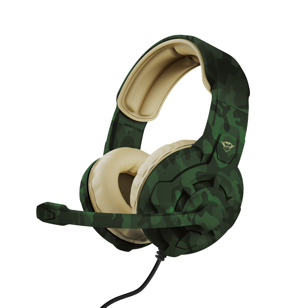 Audífonos gamer Trust GXT 411C Radius en camuflaje verde
