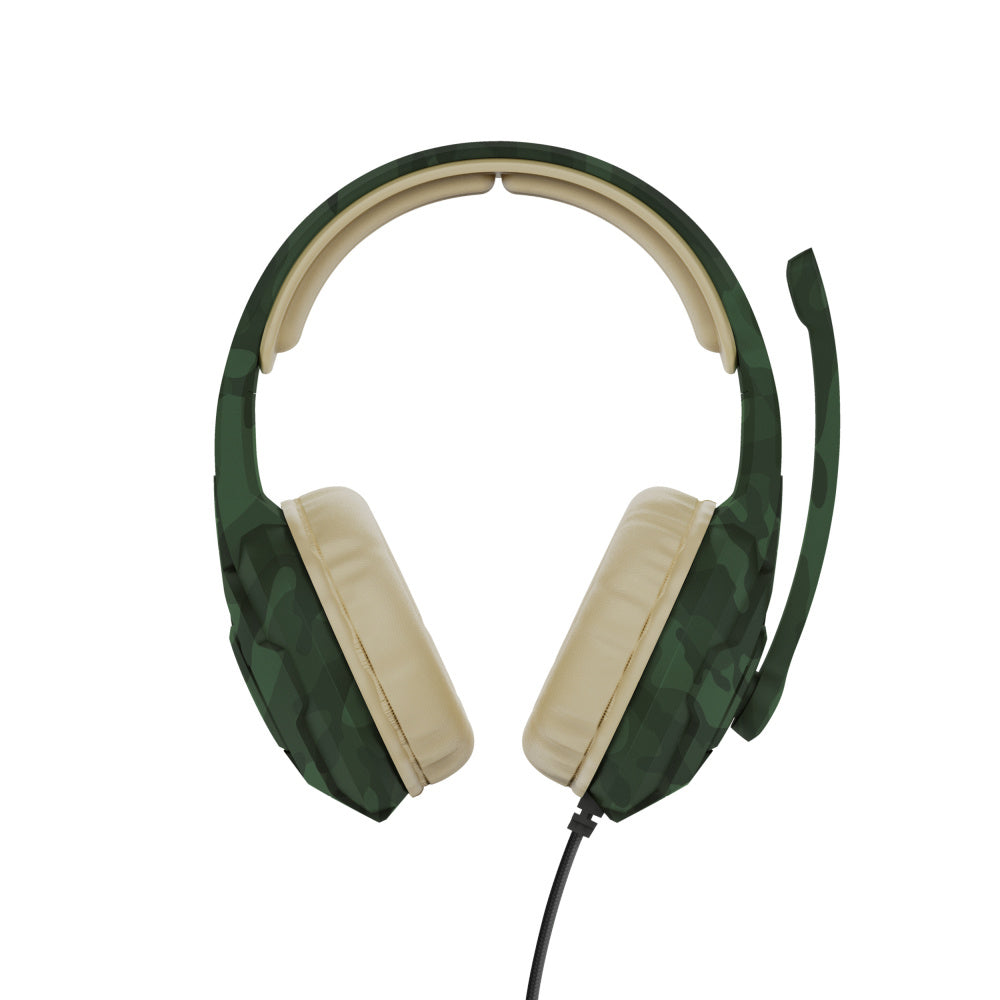 Audífonos Trust GXT 411C Radius con el micrófono ajustado