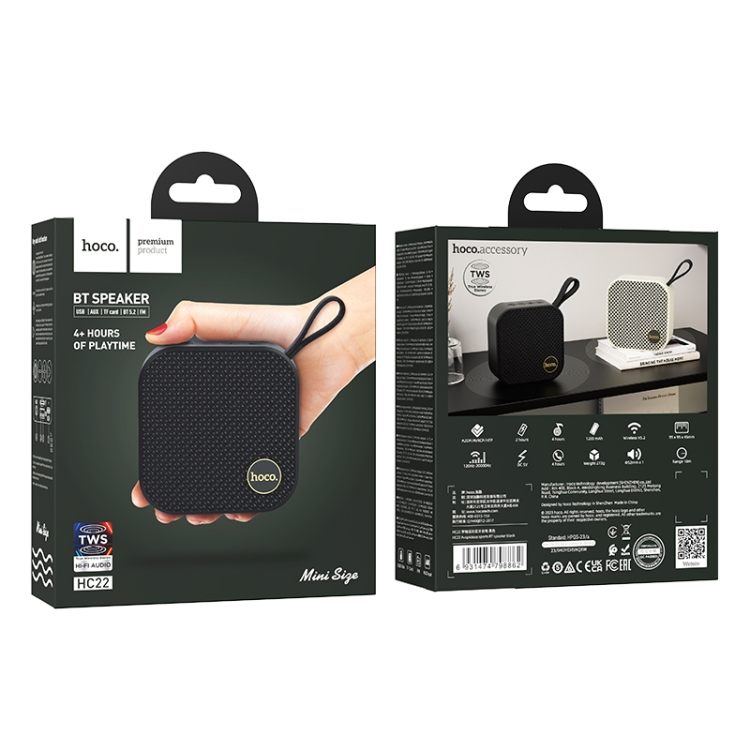 Caja original del parlante HOCO HC22 Auspicious