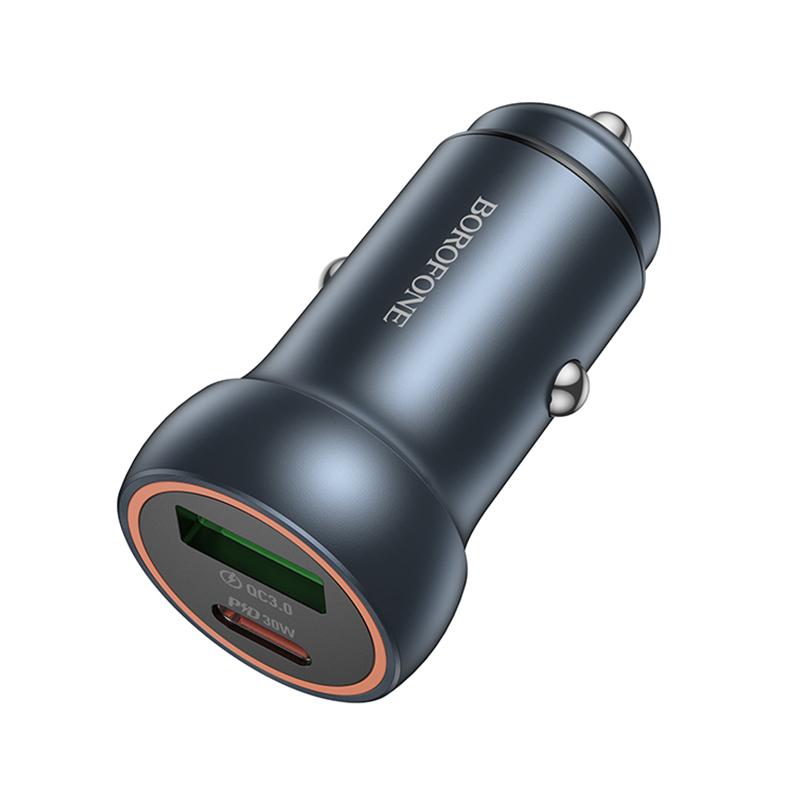 Puertos USB-C y USB-A del cargador BOROFONE BZ32A Fresh