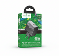 Cargador Hoco CS74A 45W Adaptador Negro