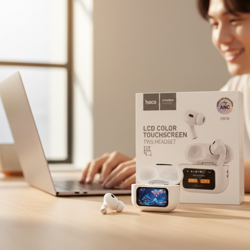 Airpods Hoco EW72 ANC Blanco