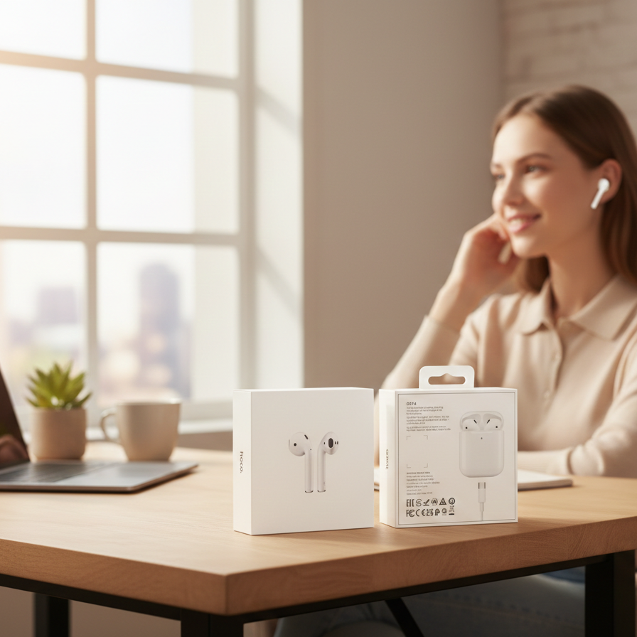 Airpods Hoco EW74 Blanco