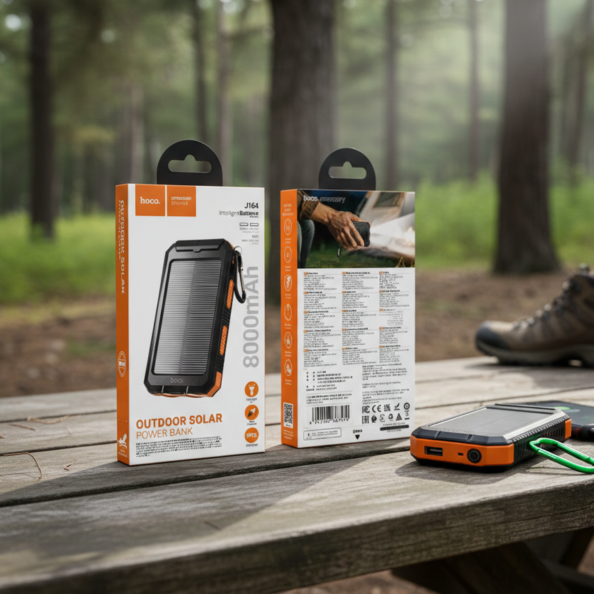 Power Bank Solar Hoco J164 8000mAh