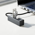 Hub HOCO HB1B 4 puertos USB 3.0 gris metalizado