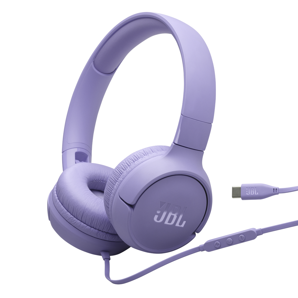 Audífonos diadema JBL Tune 520C USB-C violeta