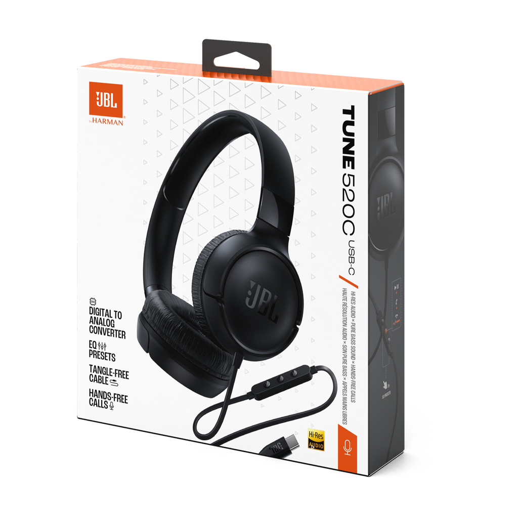 Caja del JBL Tune 520C USB-C