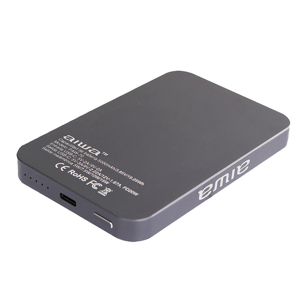 Puerto USB-C con Power Delivery 20W del power bank AIWA PAW-70
