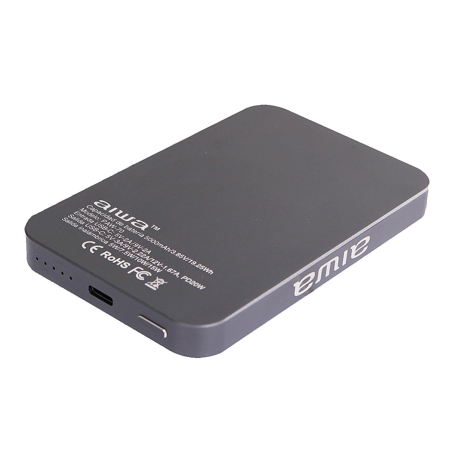Puerto USB-C con Power Delivery 20W del power bank AIWA PAW-70