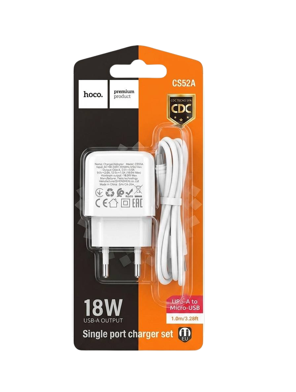 HOCO CS52A 18W set con cable incluido