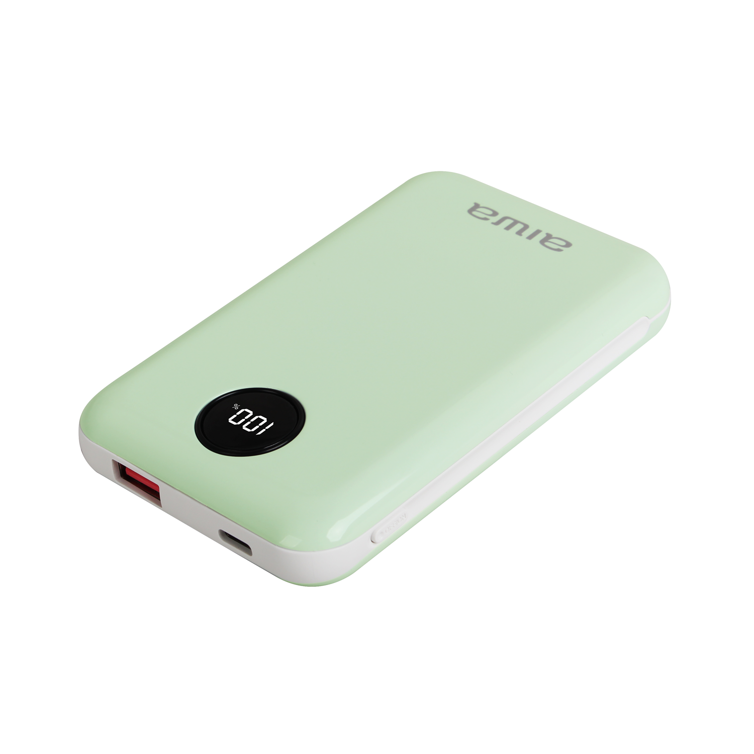 Puertos USB-C y USB-A del power bank AIWA PAW-300