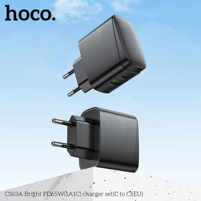 Packaging del cargador HOCO CS63A 65W