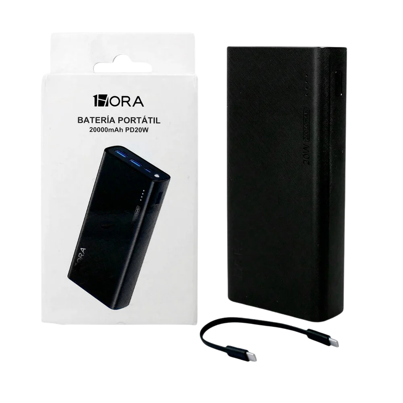 Power bank 1HORA GAR158 con su empaque original