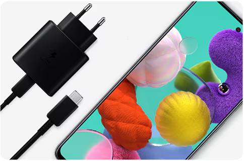 Adaptador Samsung Original 25W negro y blanco