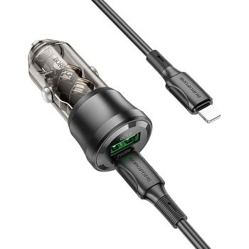 Puertos USB-C y USB-A del cargador BOROFONE BZ25 Journey