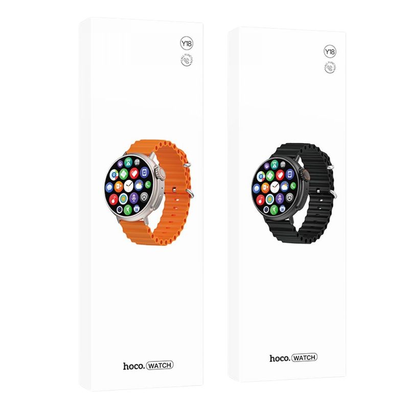 Packaging del smartwatch HOCO Y18 Sport