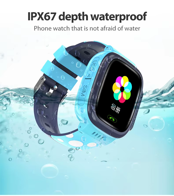 Smartwatch Y92 resistente al agua IP67 sumergido, versión azul