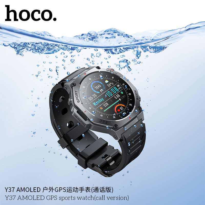 Smartwatch HOCO Y37 AMOLED resistente al agua 3ATM sumergido