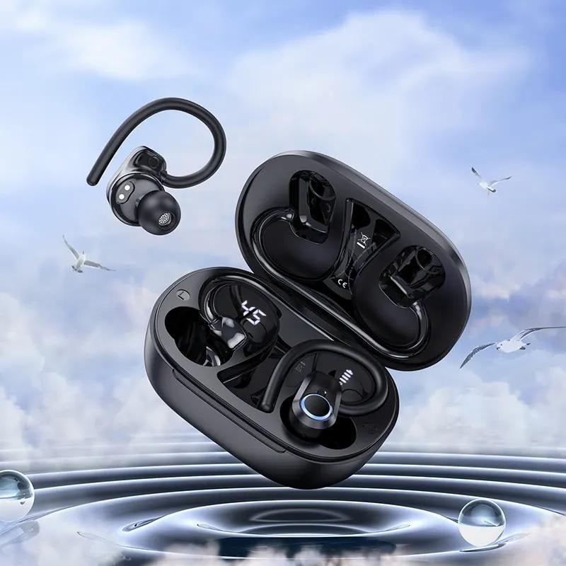 Audífonos HOCO EQ8 Pure Joy con gancho de oreja y estuche