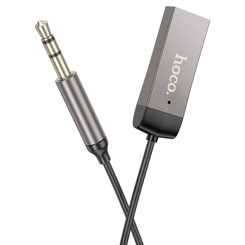 Conectores USB-A y plug 3,5 mm del receptor HOCO E78 Benefit
