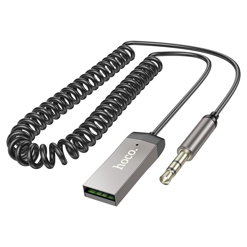 Cable tipo resorte integrado del receptor Bluetooth HOCO E78