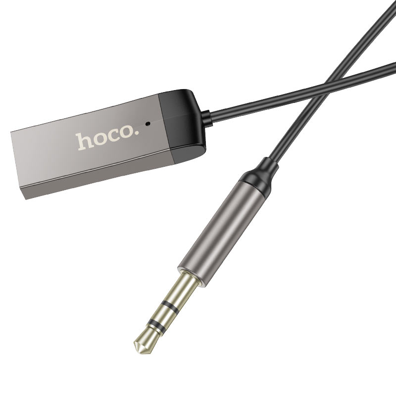 Receptor Bluetooth para auto HOCO E78 Benefit color gris