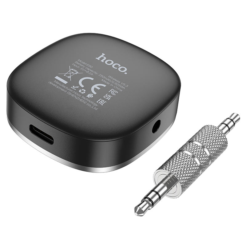 Conector de 3,5 mm desmontable del receptor HOCO E80 Travel